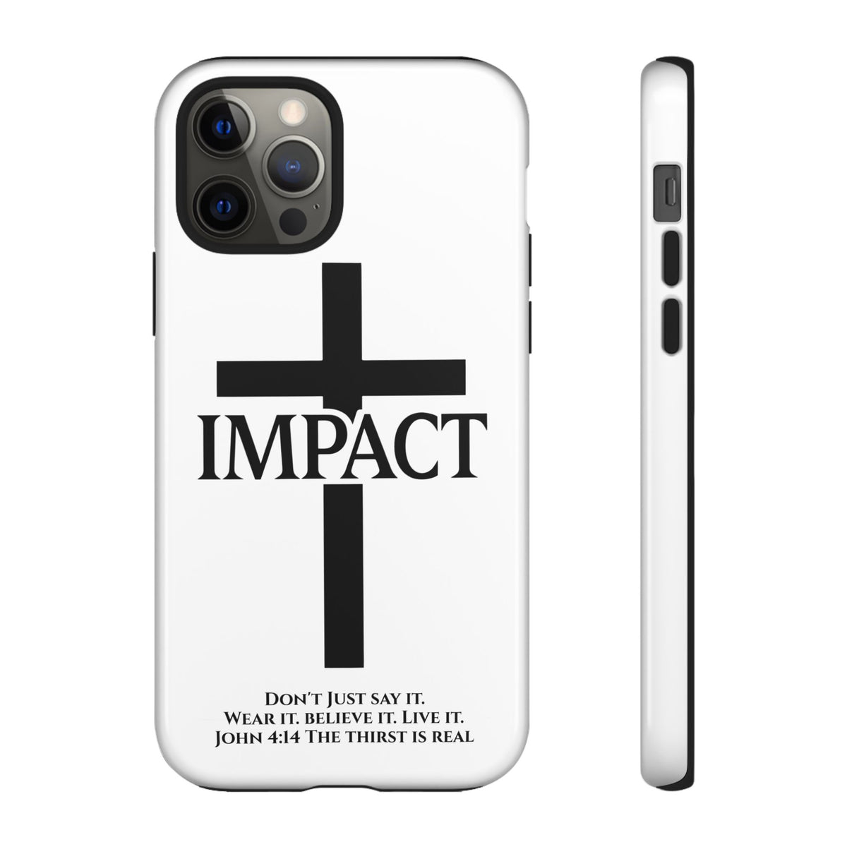 Impact White - Tough iPhone Case