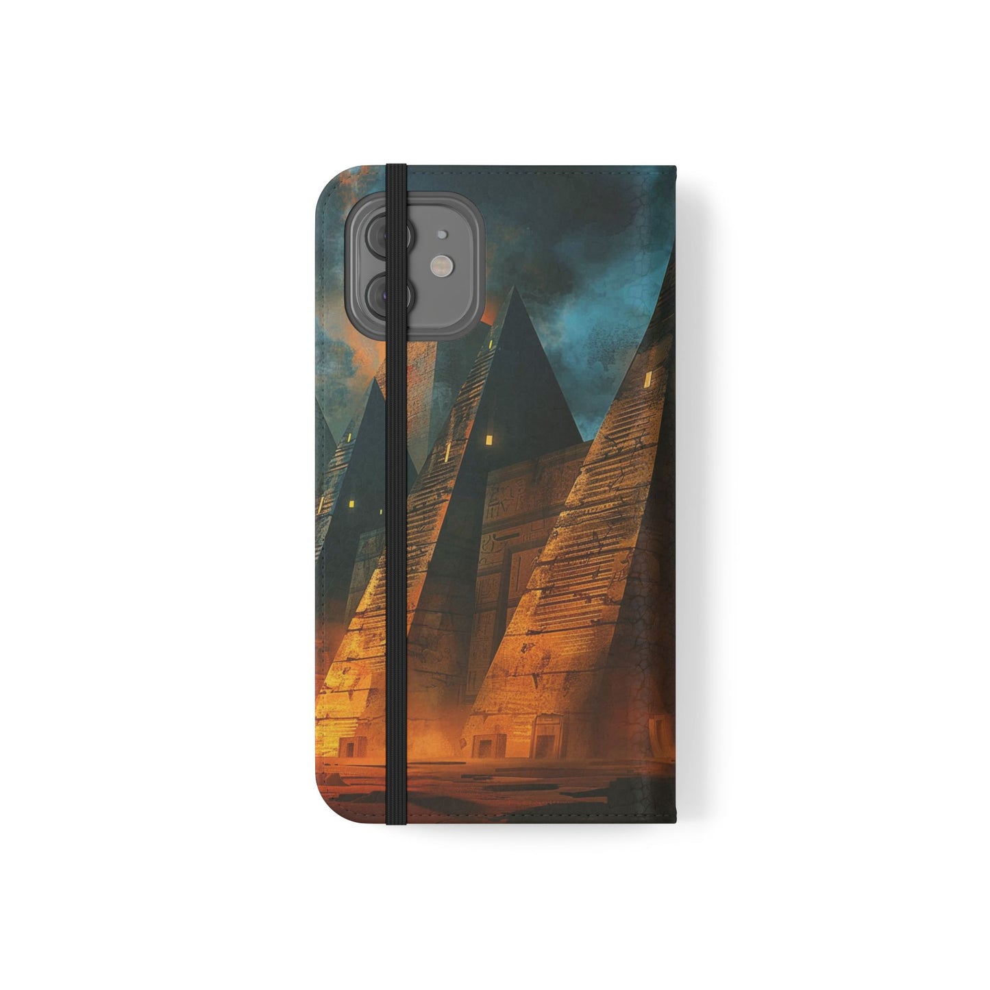 Ancient Egyptian Pyramids Sunset - Wallet Flip Case