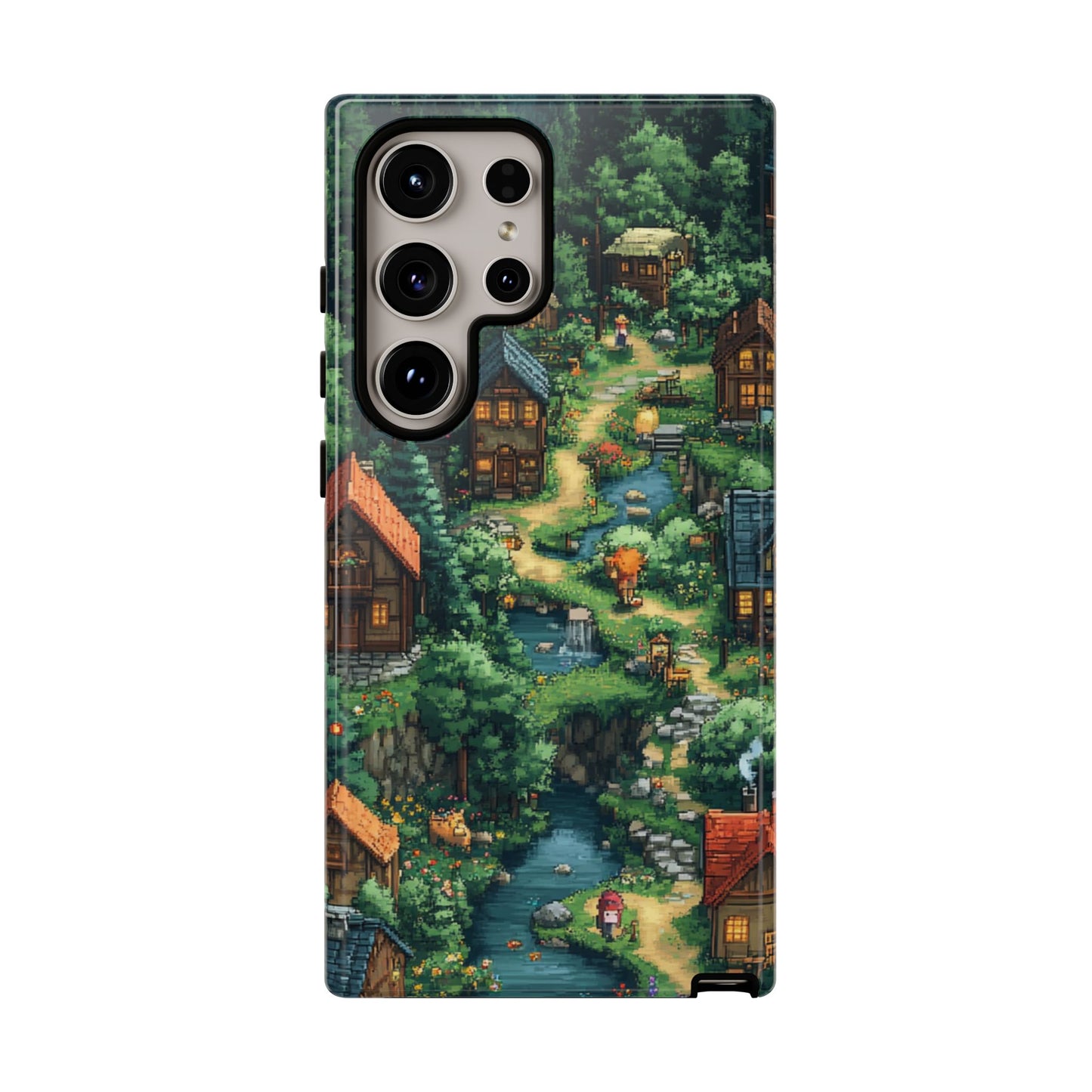 Pixel Forest Hamlet - Tough Samsung Galaxy Case