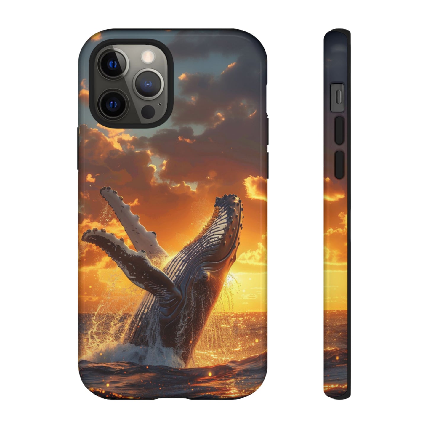 Sunset Breach Whale - Tough iPhone Case
