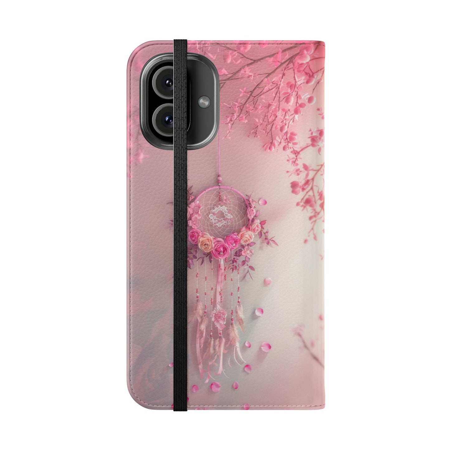 Pink Rose Dreamcatcher - Wallet Flip Case