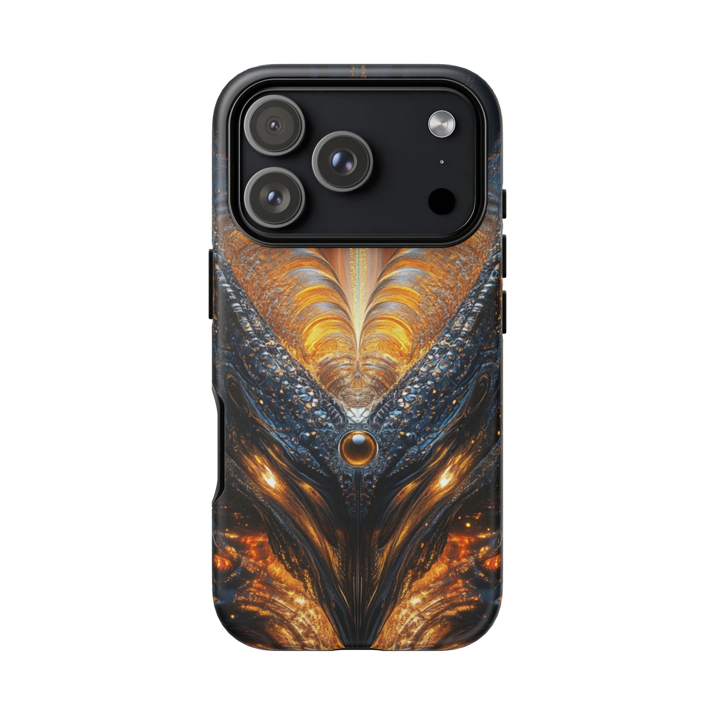 Obsidian Flare Fractal – Tough iPhone Case