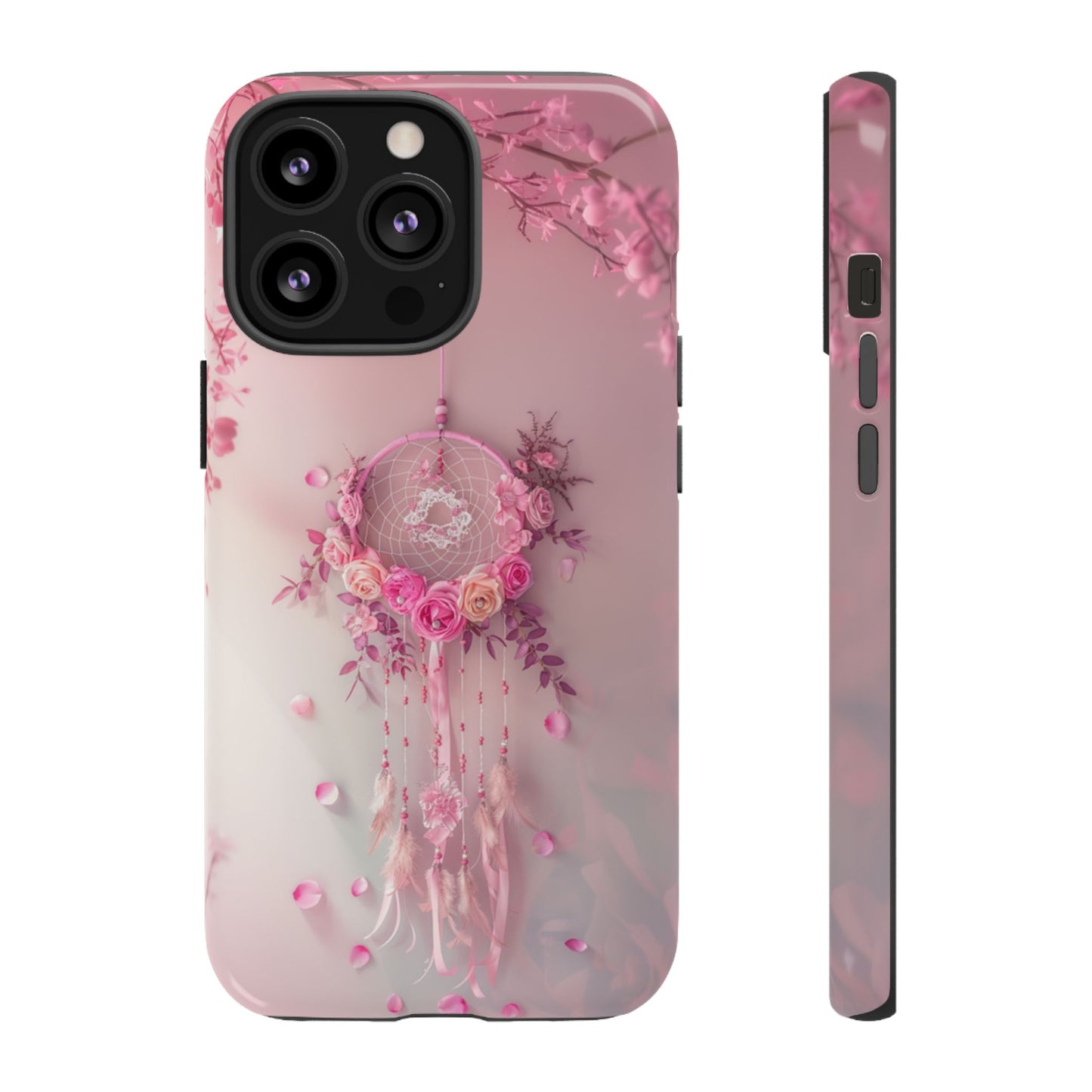 Pink Rose Dreamcatcher - Tough iPhone Case