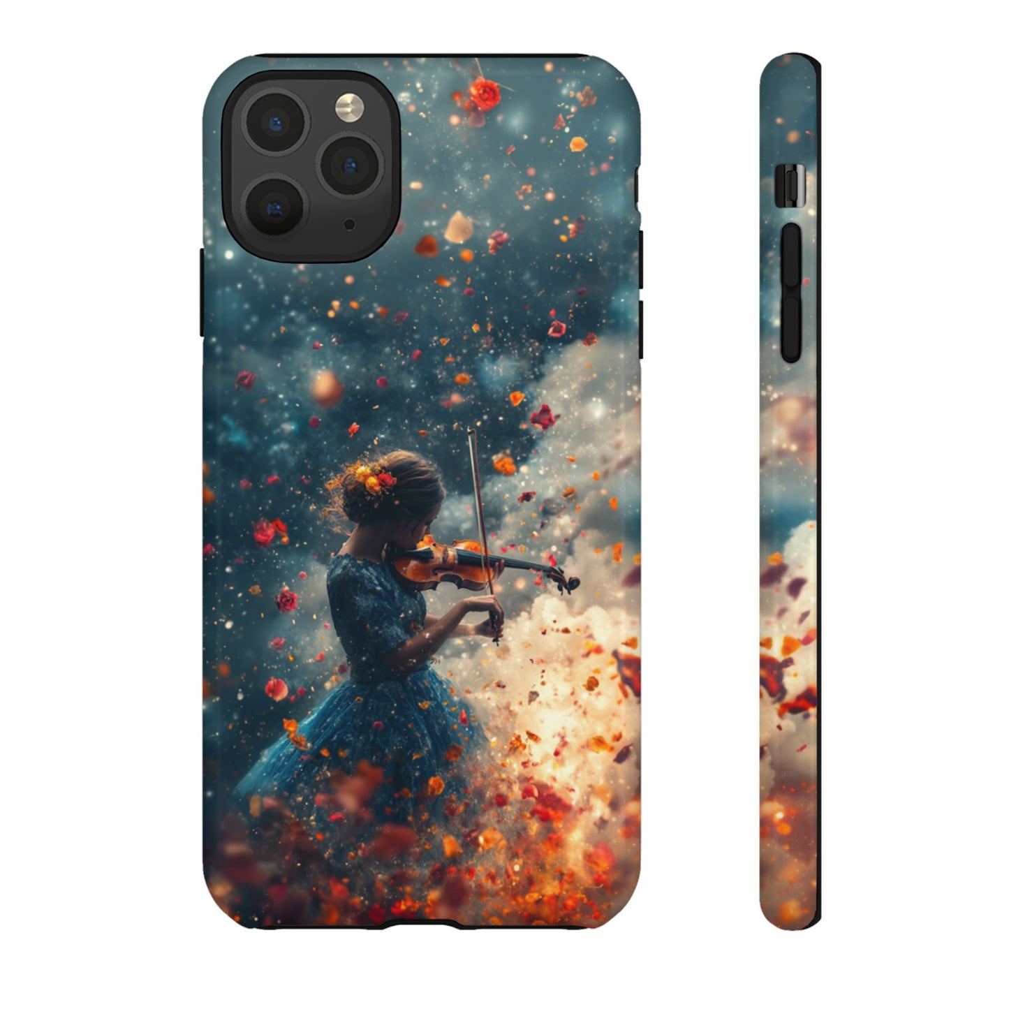 Petal Breeze Violinist Phone Case - iPhone, Google Pixel, Samsung Galaxy