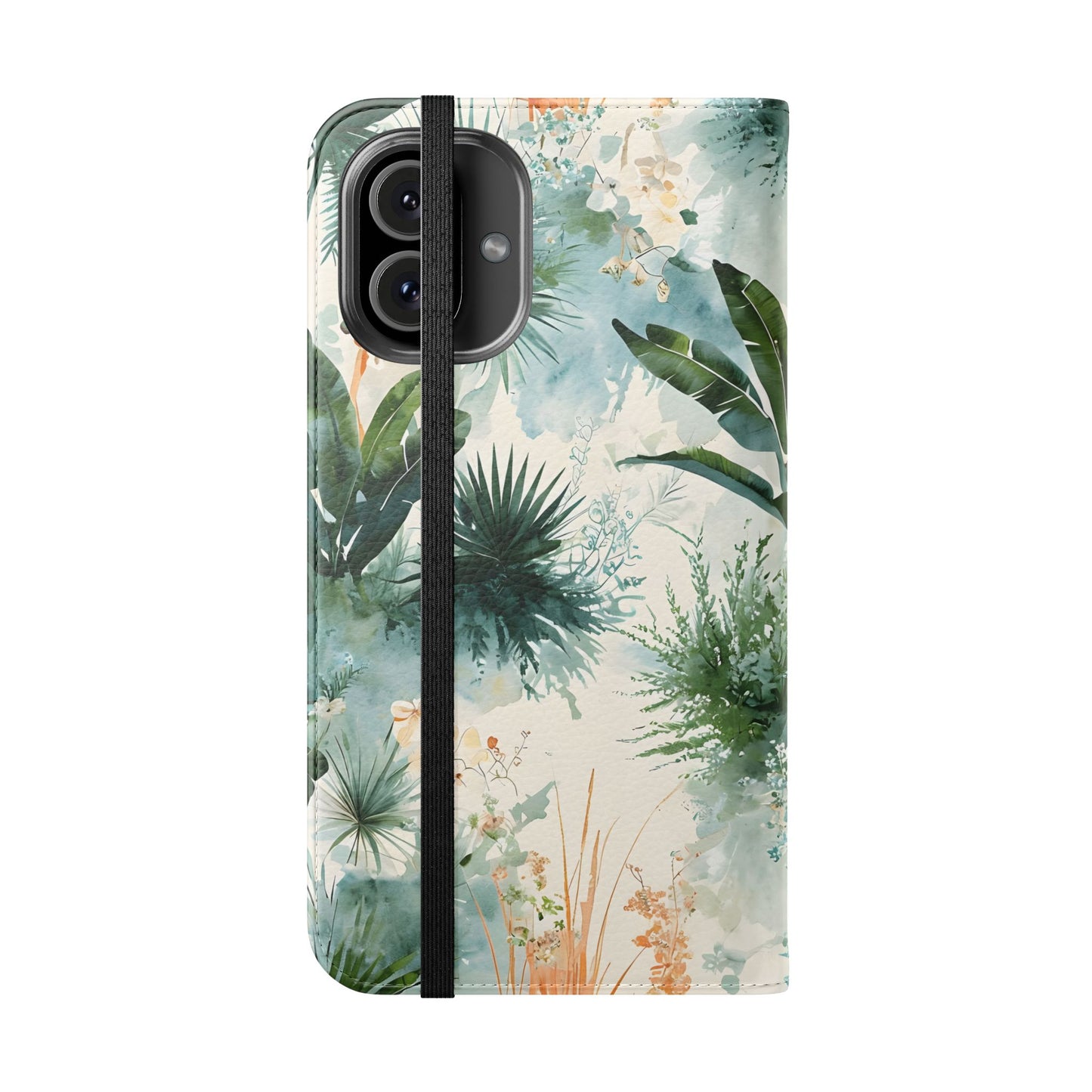 Tropical Botanical Watercolor - Wallet Flip Case