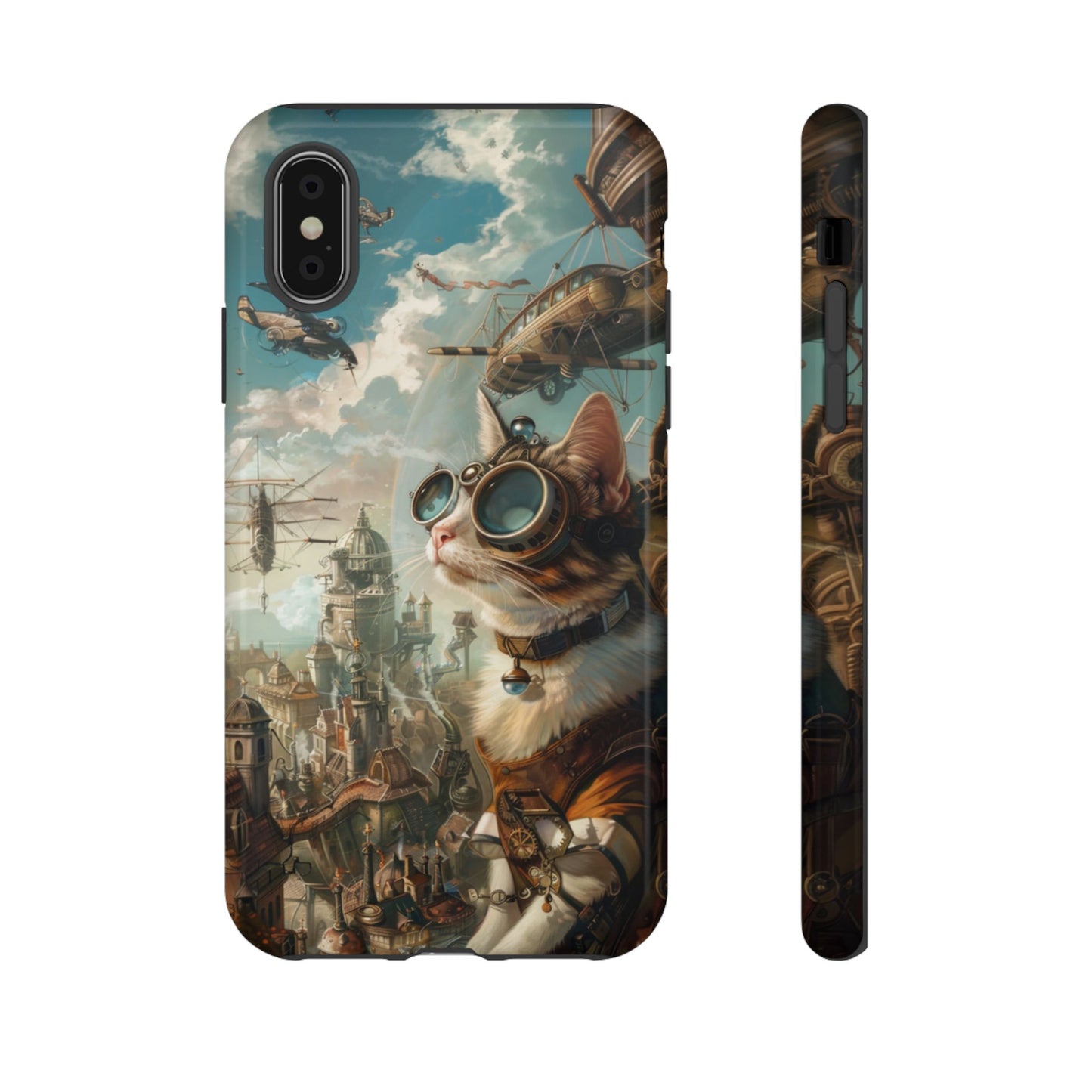 Steampunk Aviator Cat - Tough iPhone Case