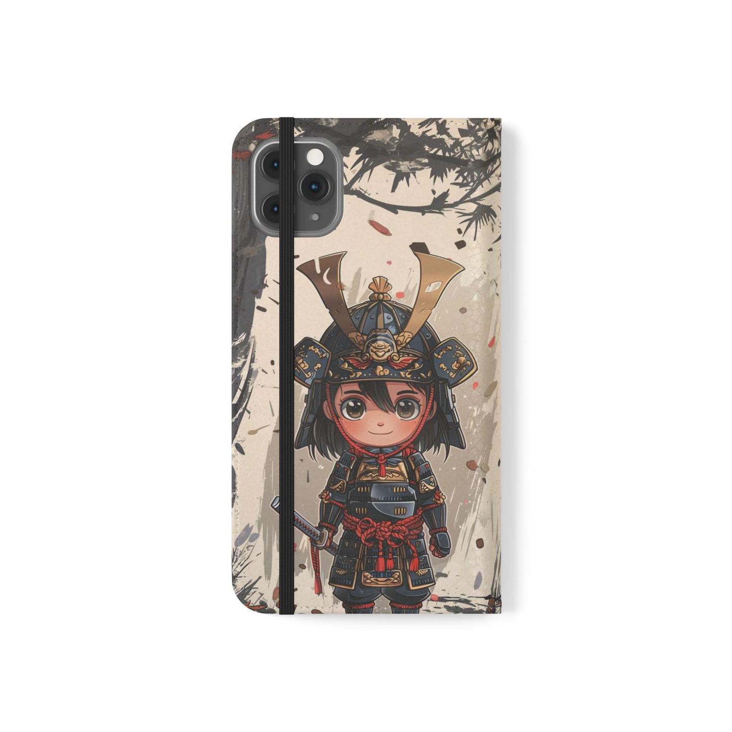 Chibi Samurai - Wallet Flip Case