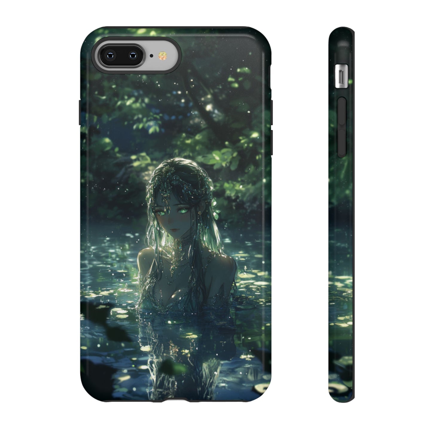 Forest Water Nymph Green Eyes Pond - Tough iPhone Case