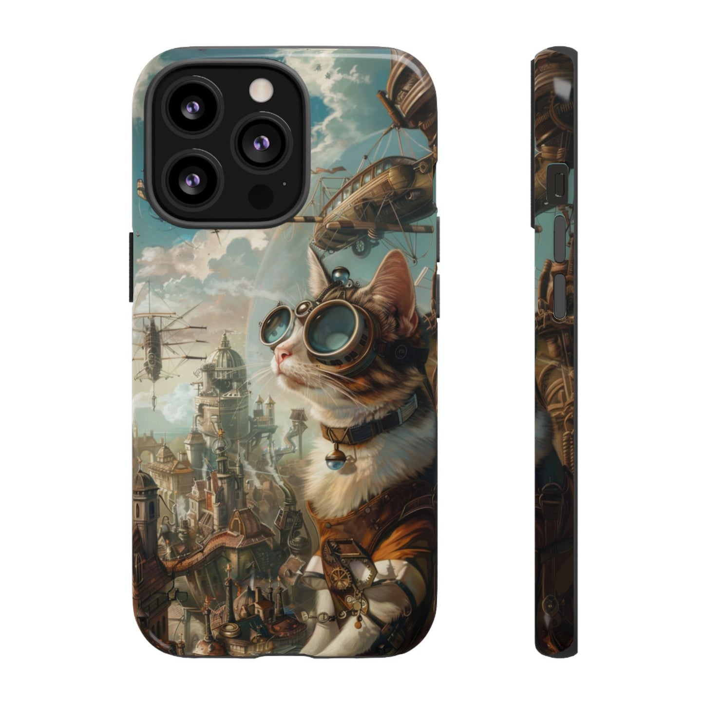 Steampunk Aviator Cat - Tough iPhone Case