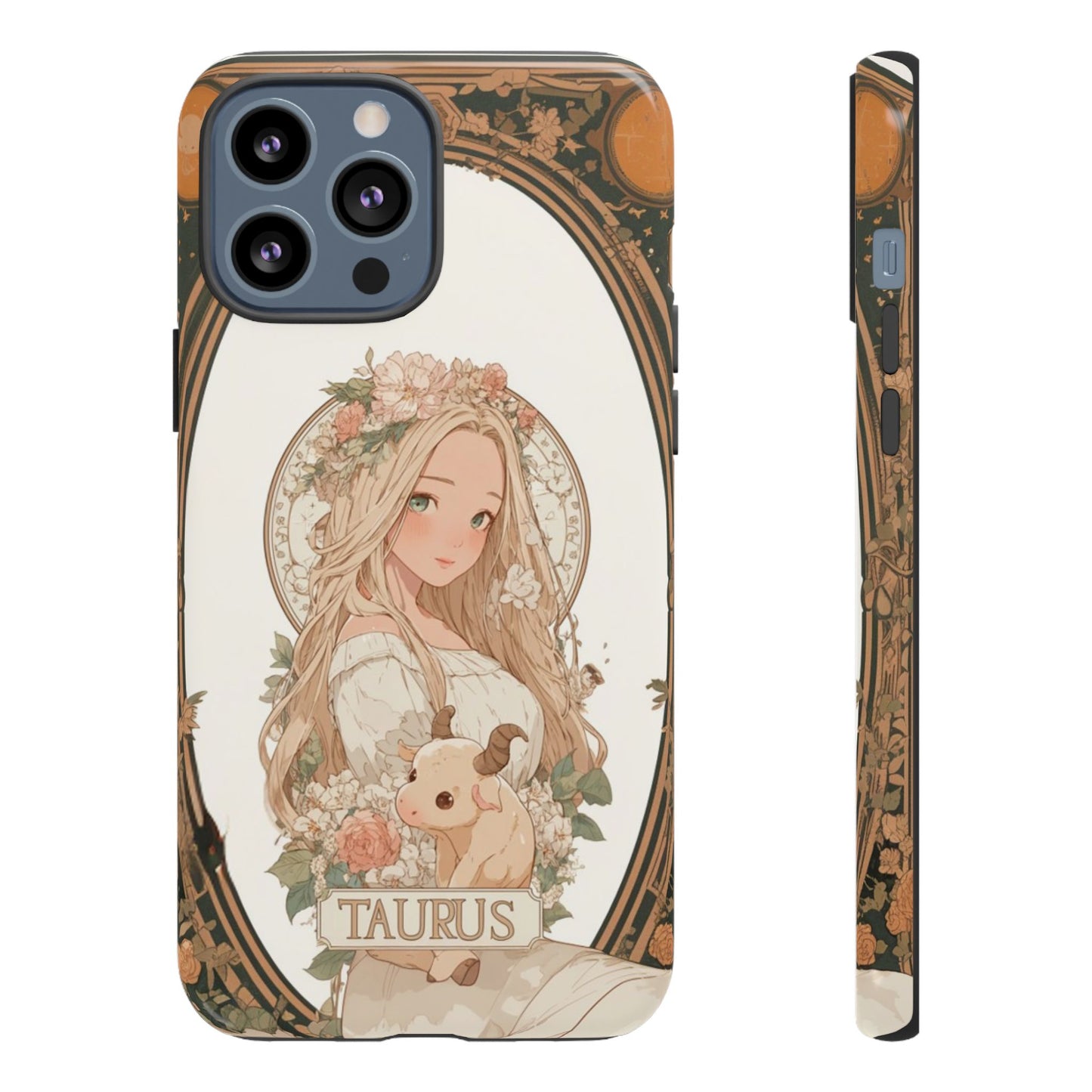 Taurus Floral Maiden - Tough iPhone Case