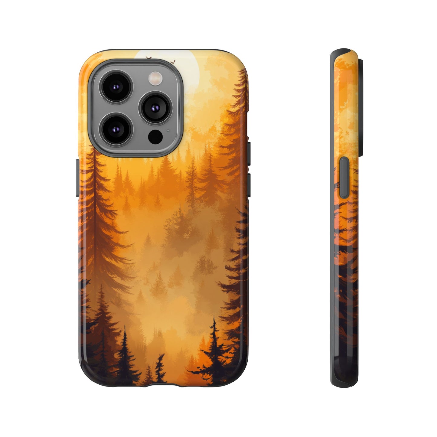 Golden Forest Silhouette – Tough iPhone Case