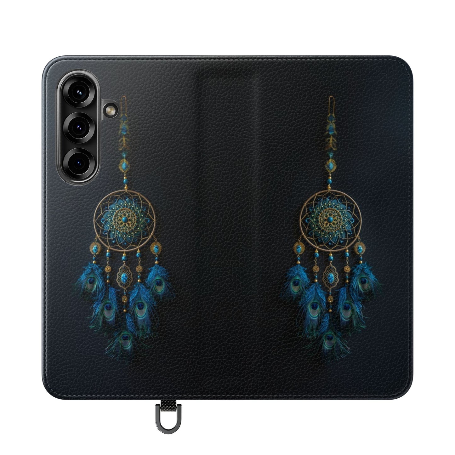 Peacock Feather Dreamcatcher - Wallet Flip Case