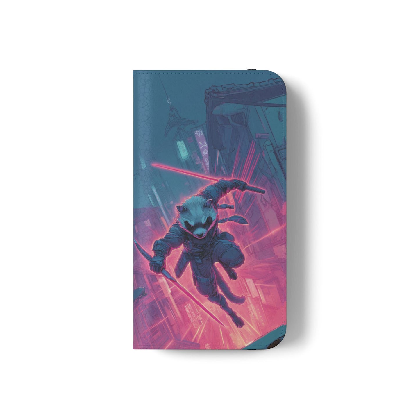 Cyberpunk Ferret - Wallet Flip Case