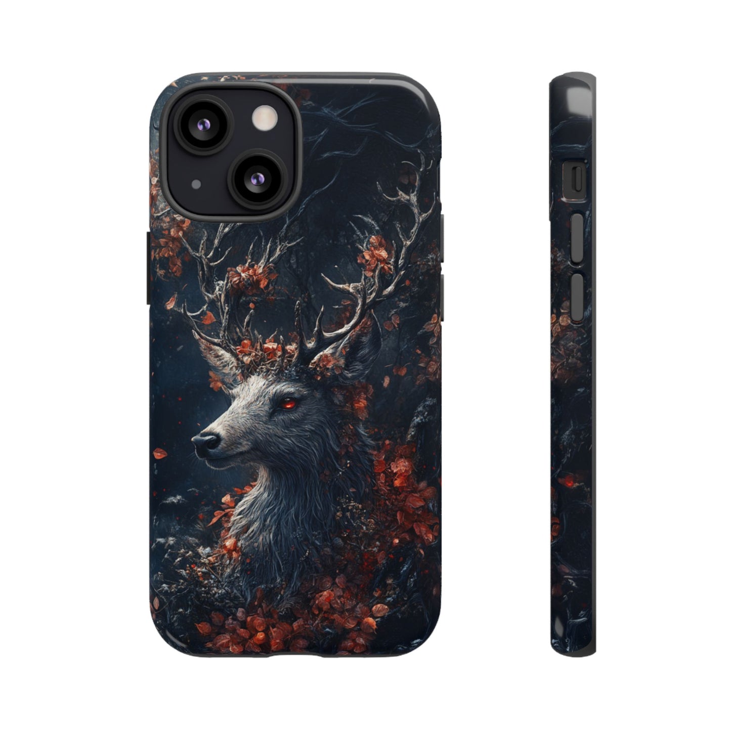 Crimson Stag Blossom – Tough iPhone Case