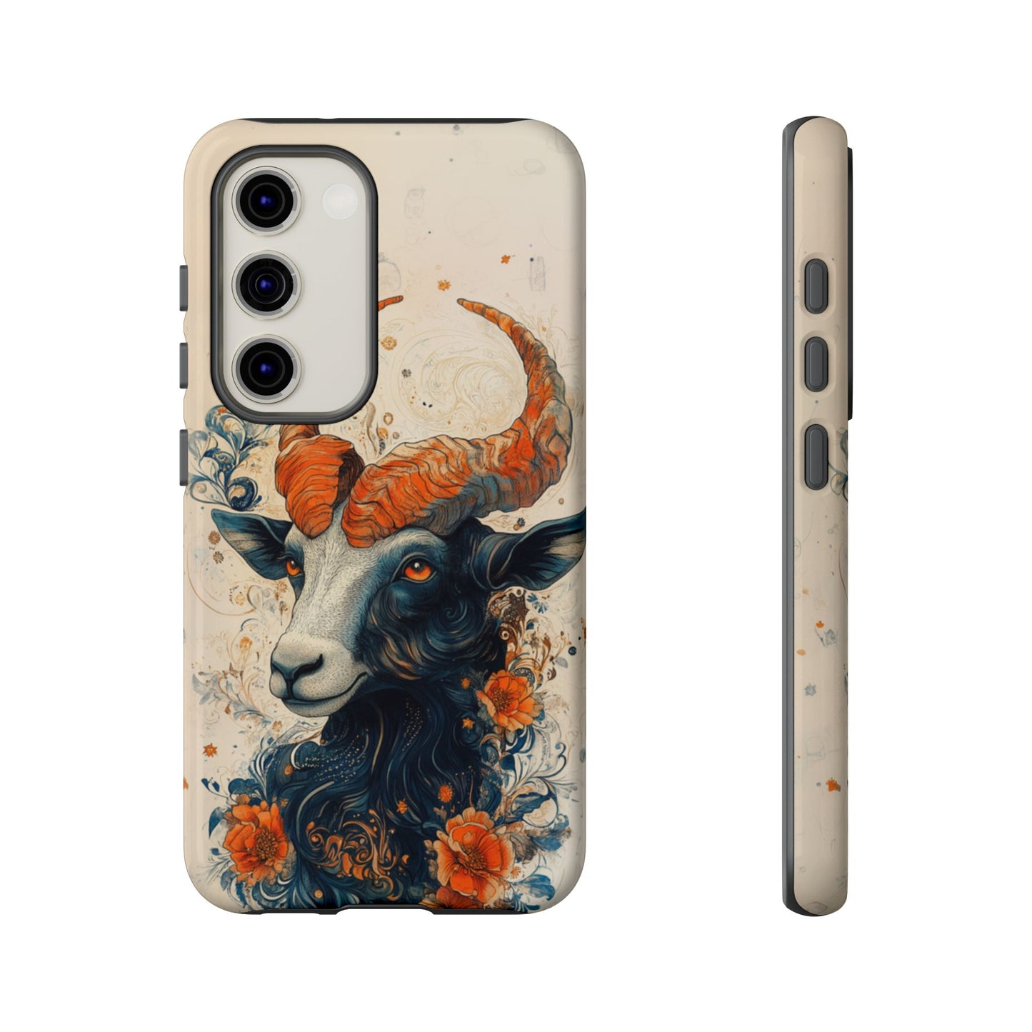 Capricorn Zodiac Artistic Floral Phone Case – iPhone, Google Pixel, Samsung Galaxy