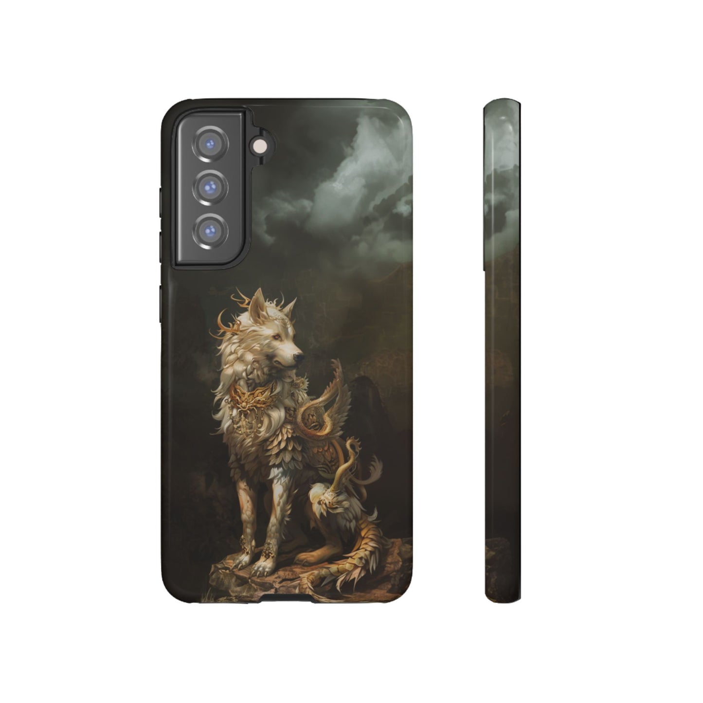 Antlered Wolf Guardian - Tough Samsung Galaxy Case