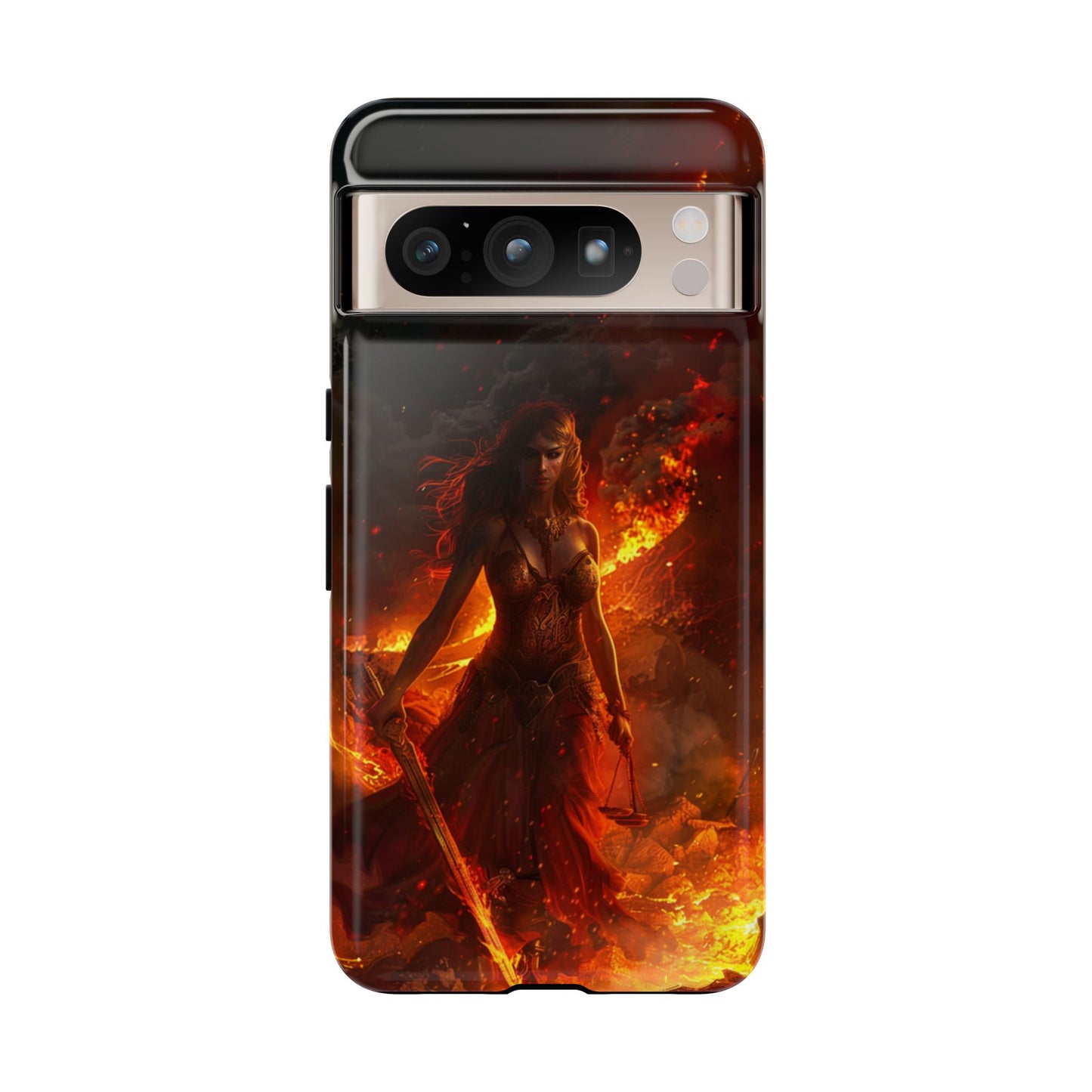 Fiery Goddess Nemesis Phone Case - iPhone, Google Pixel, Samsung Galaxy