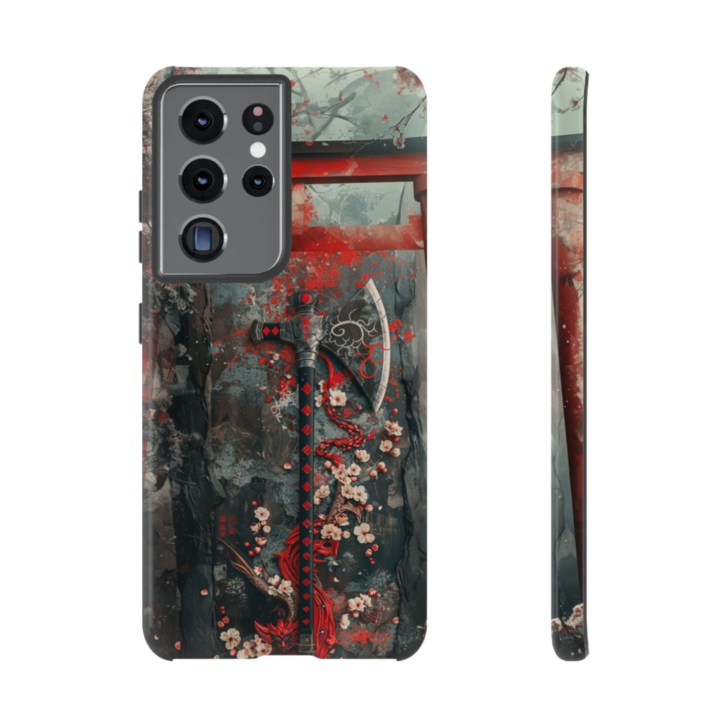 Sakura Warrior Axe - Tough Samsung Galaxy Case