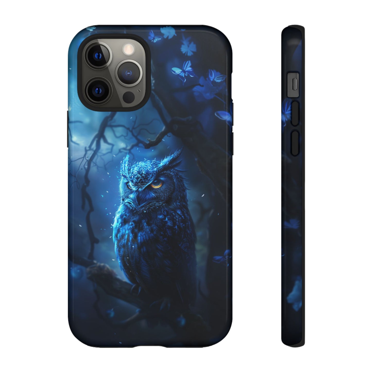 Azure Nocturne Owl – Tough iPhone Case