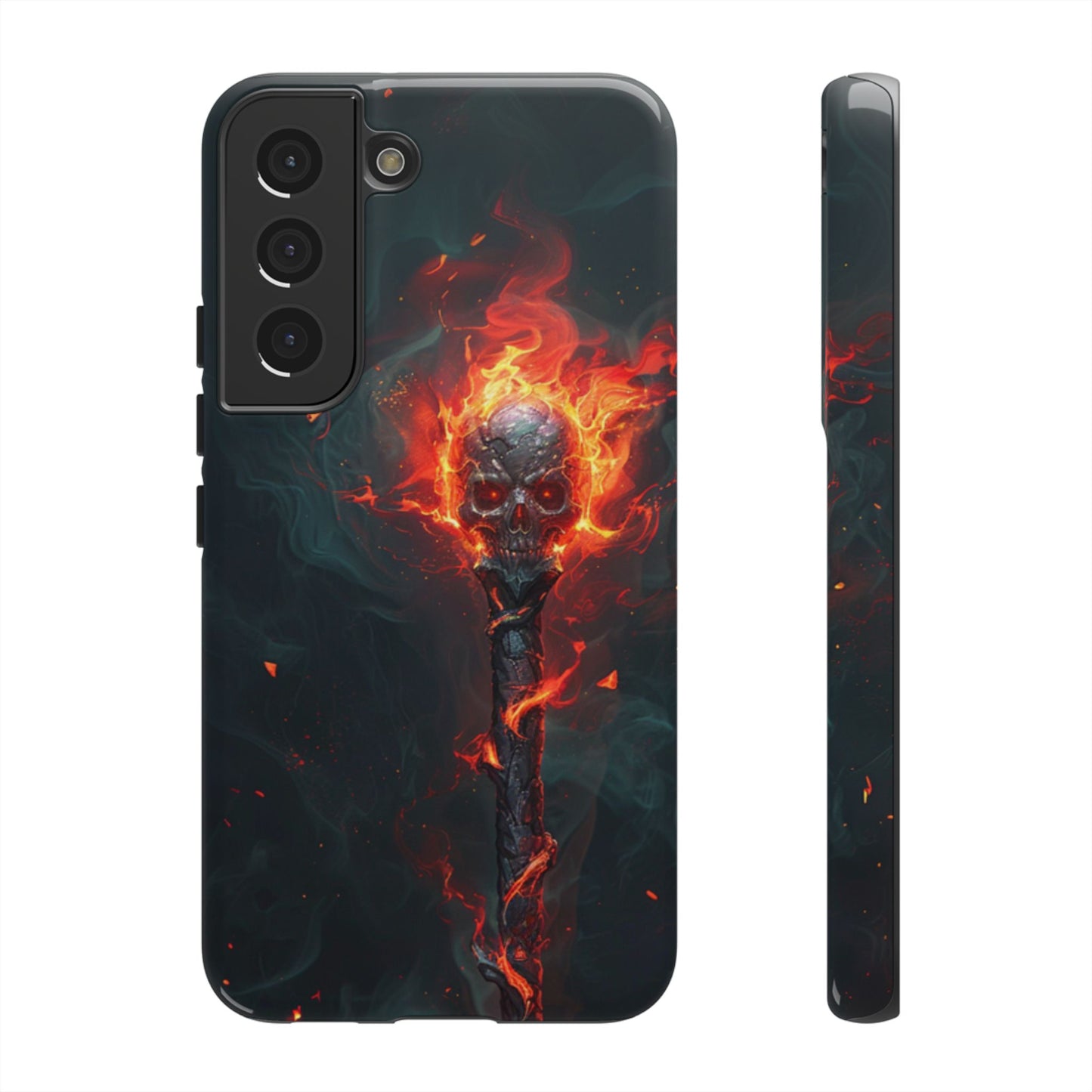 Inferno Skull Staff - Tough Samsung Galaxy Case