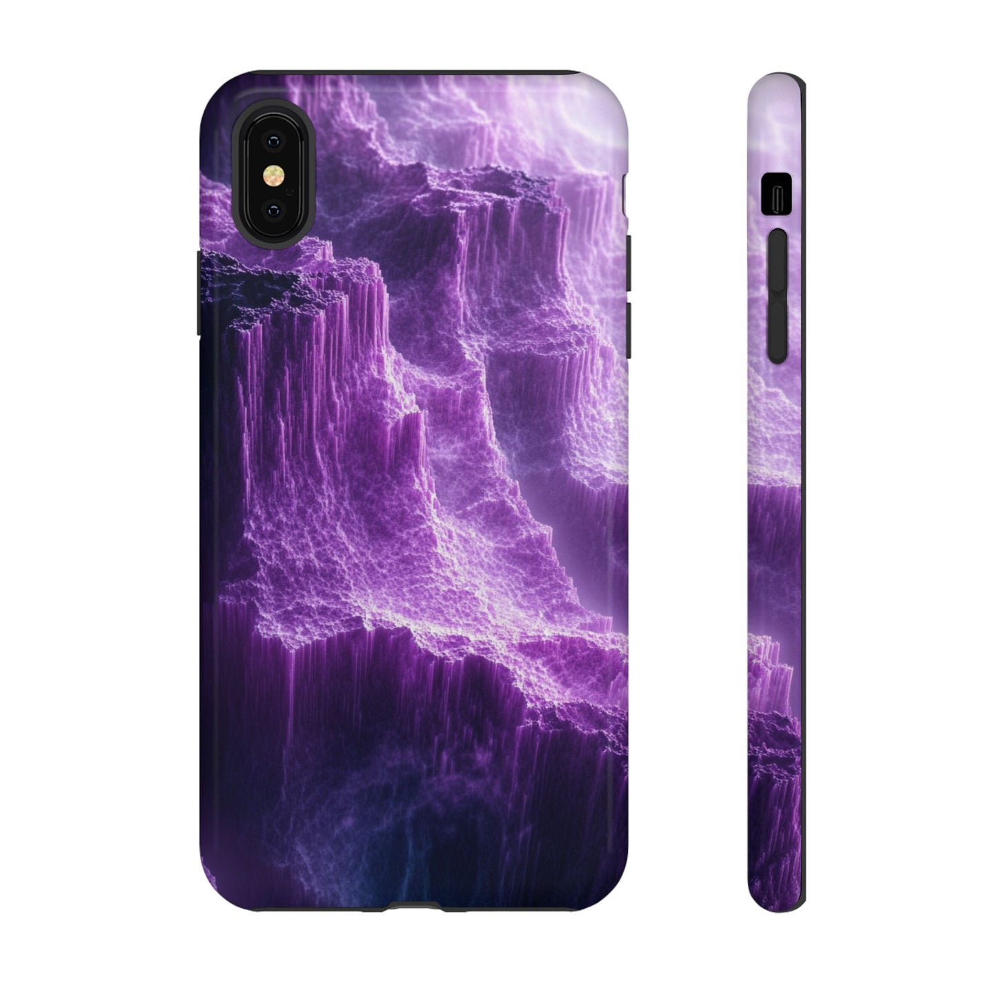 Purple Crystal Canyon - Tough iPhone Case