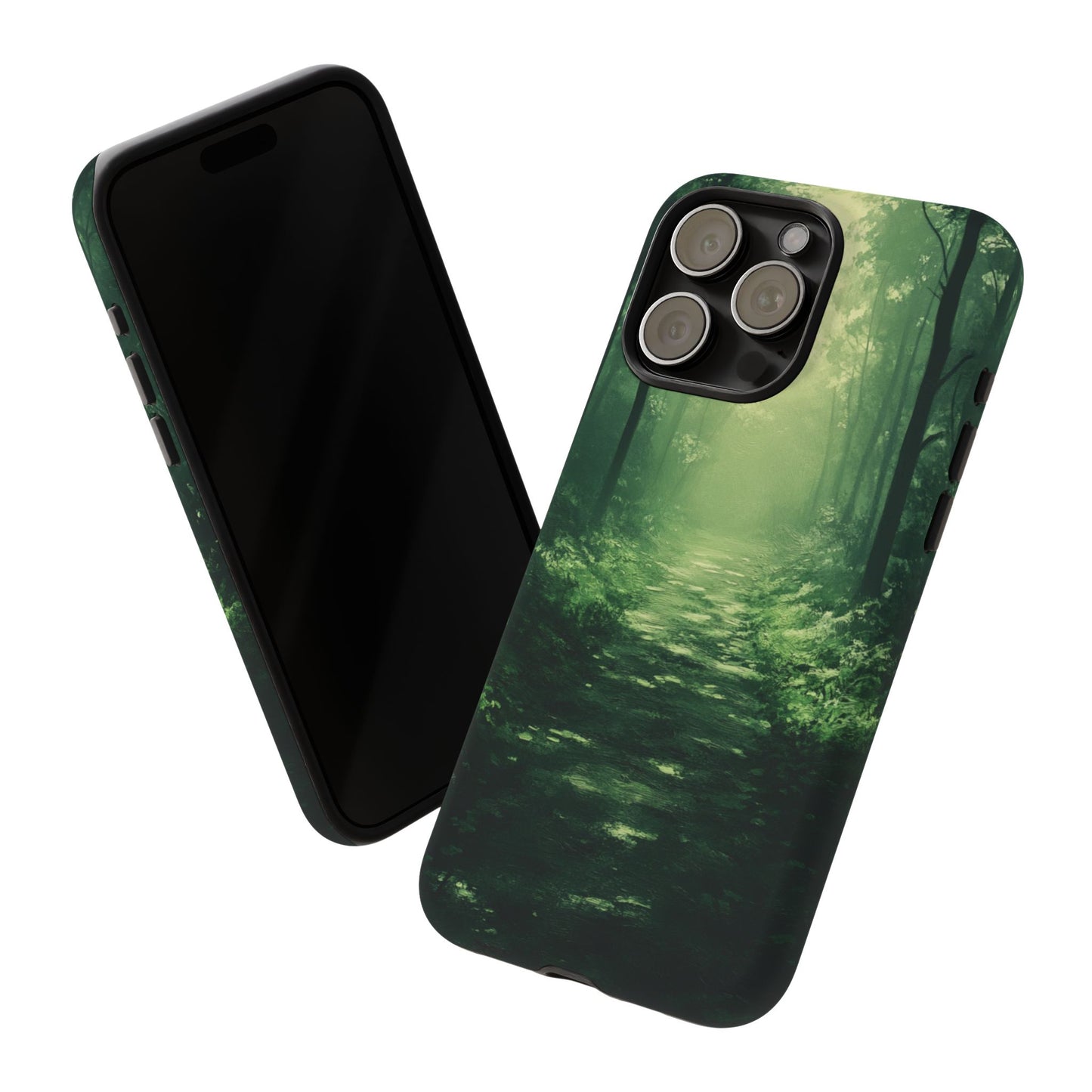 Emerald Mist Forest Path - Tough iPhone Case