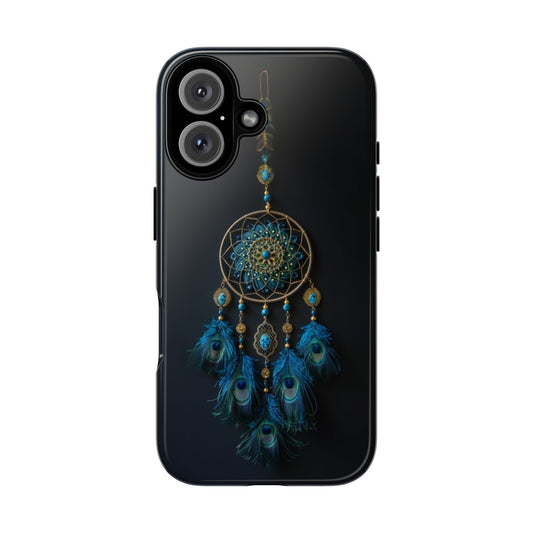 Peacock Feather Dreamcatcher - Tough iPhone Case