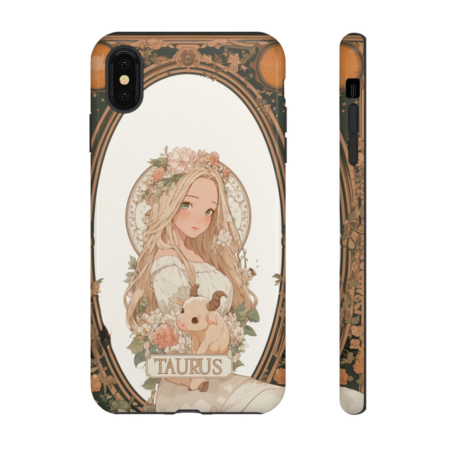 Taurus Floral Maiden - Tough iPhone Case