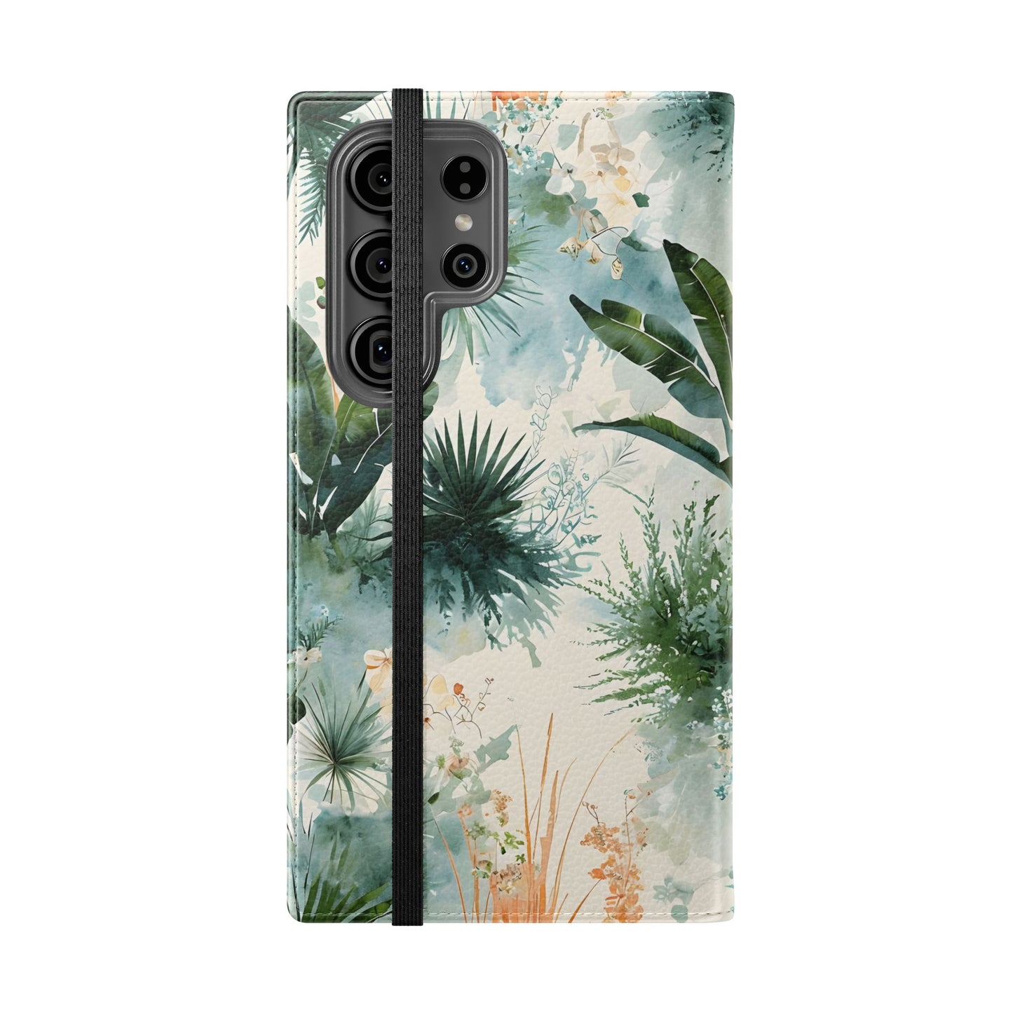 Tropical Botanical Watercolor - Wallet Flip Case