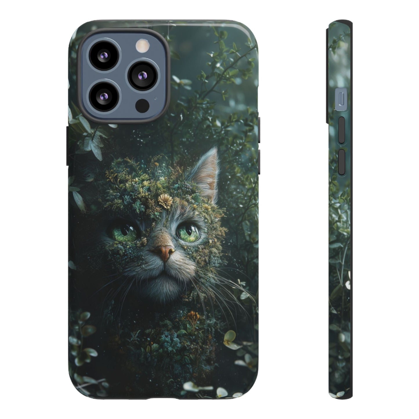 Forest Fantasy Cat Phone Case – iPhone, Google Pixel, Samsung Galaxy