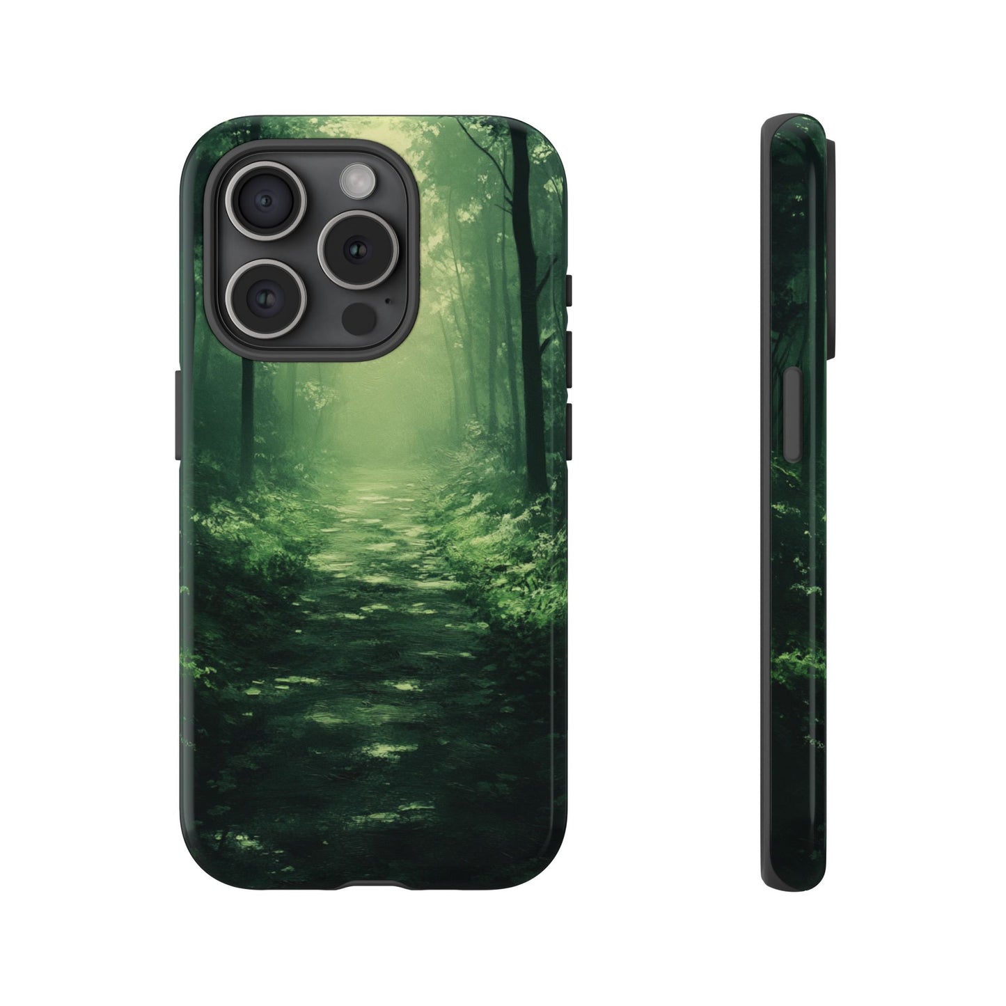Emerald Mist Forest Path - Tough iPhone Case