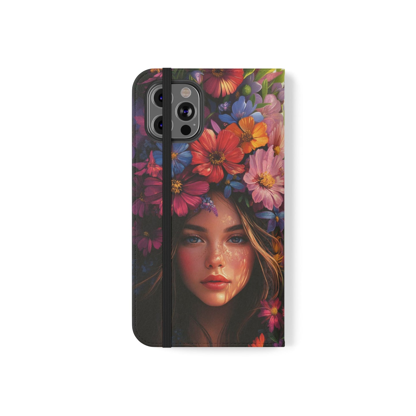 Floral Crown Muse - Wallet Flip Case
