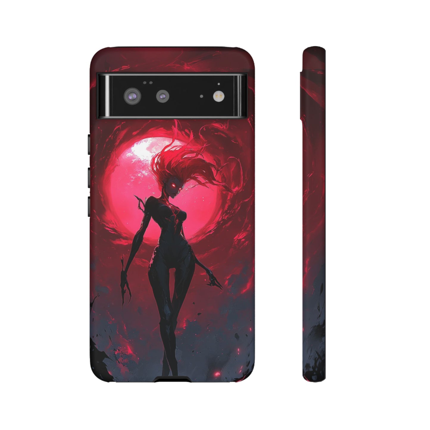 Crimson Eclipse Gothic Gaming Phone Case - iPhone, Google Pixel, Samsung Galaxy