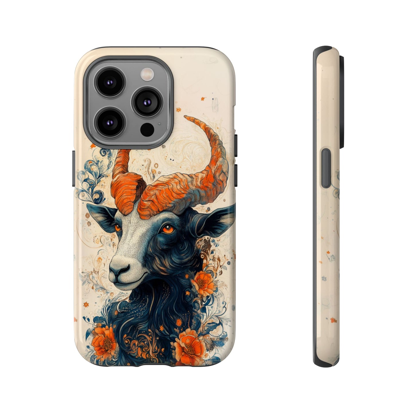 Capricorn Zodiac Artistic Floral Phone Case – iPhone, Google Pixel, Samsung Galaxy