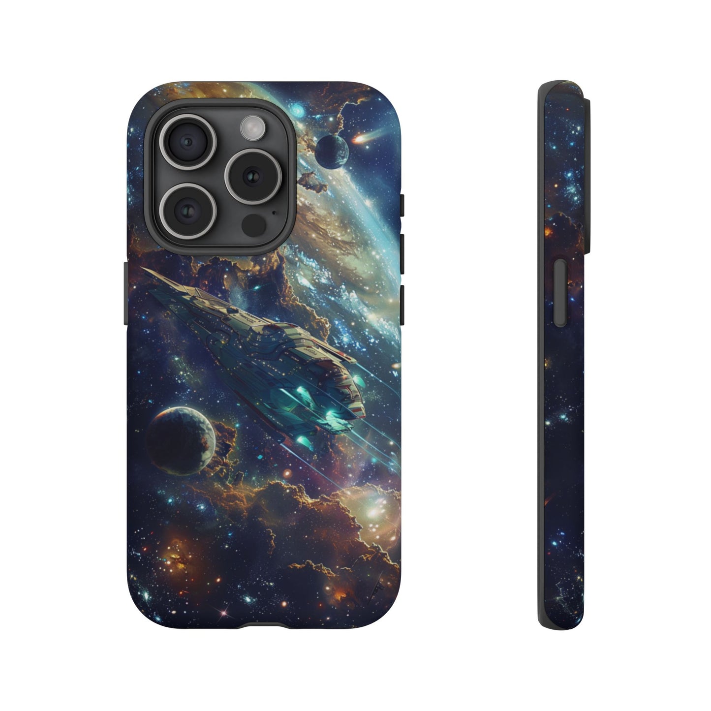 Galactic Voyage: Futuristic Spaceship - iPhone, Google Pixel, Samsung Galaxy