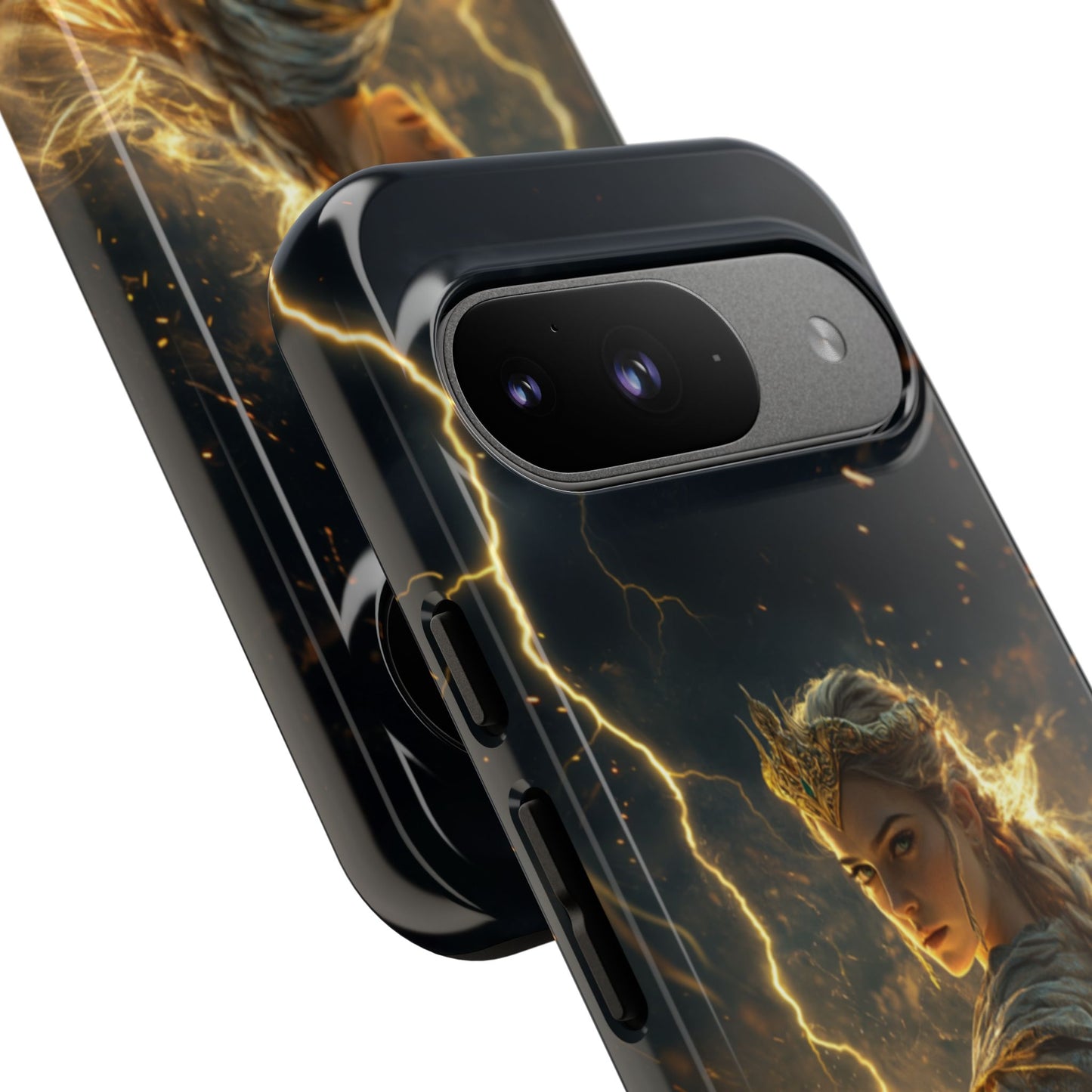 Elf Queen Golden Lightning Storm Crown - Tough Google Pixel Case