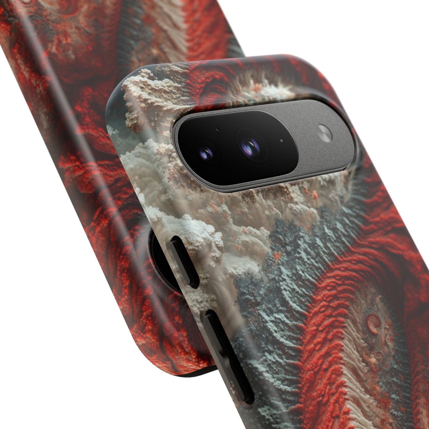 Crimson Spiral Fractal – Tough Google Pixel Case