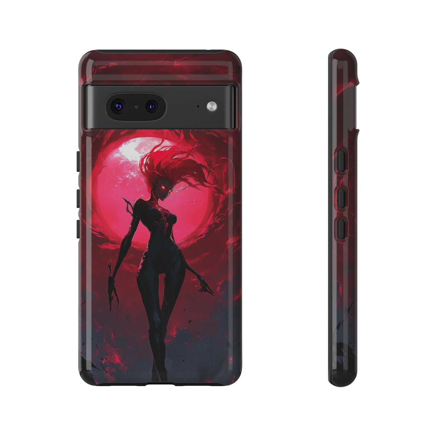 Crimson Eclipse Gothic Gaming Phone Case - iPhone, Google Pixel, Samsung Galaxy