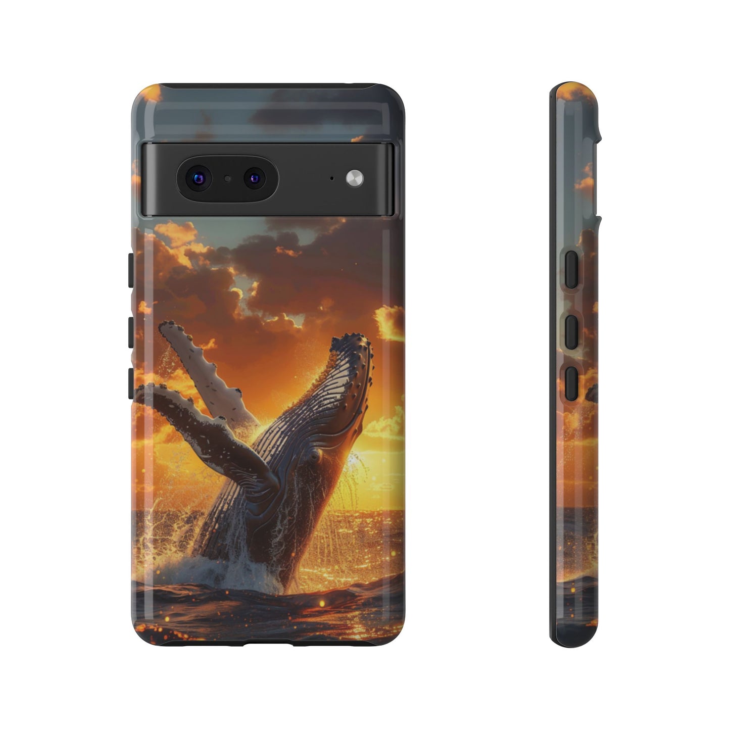Sunset Breach Whale – Tough Google Pixel Case