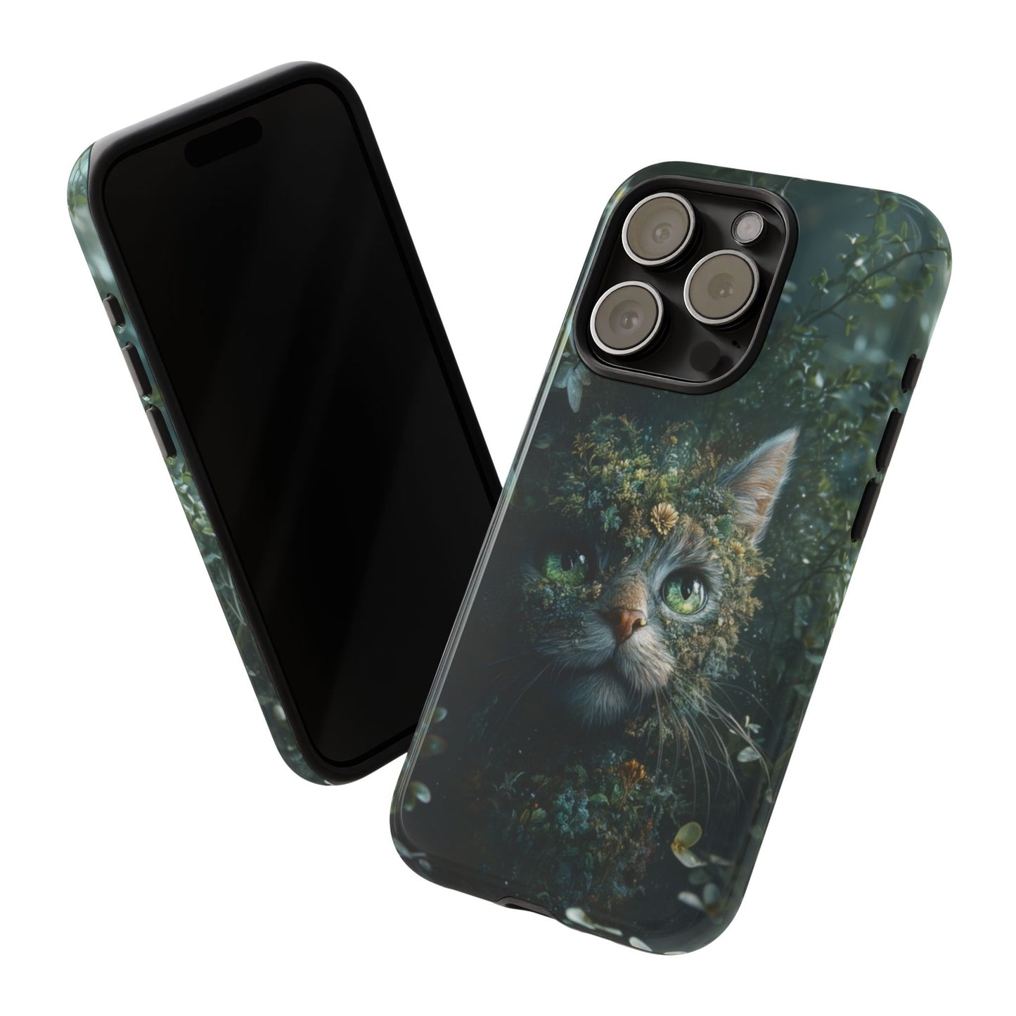 Forest Fantasy Cat Phone Case – iPhone, Google Pixel, Samsung Galaxy