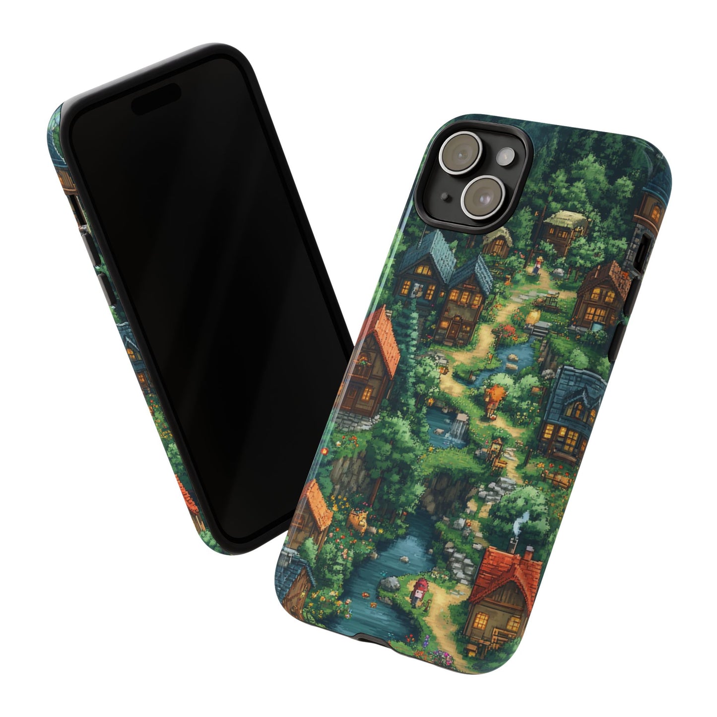 Pixel Forest Hamlet - Tough iPhone Case