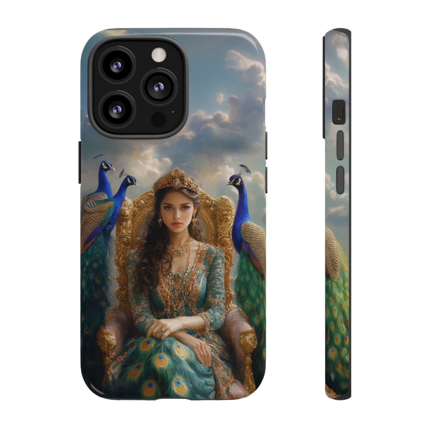 Hera Peacock Empress Golden Throne - Tough iPhone Case