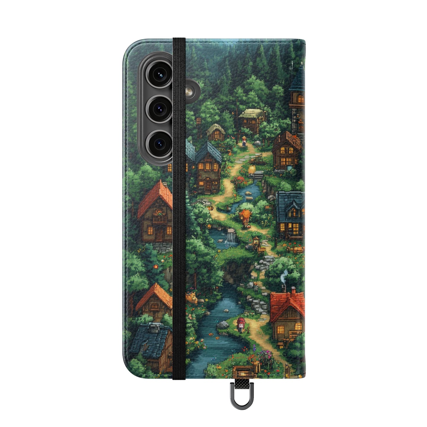 Pixel Forest Hamlet - Wallet Flip Case