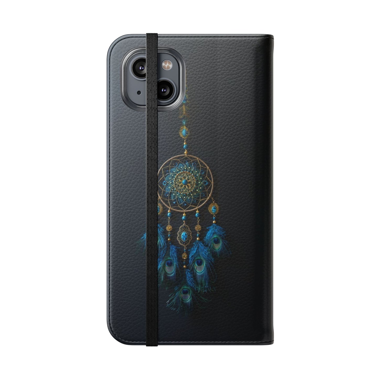 Peacock Feather Dreamcatcher - Wallet Flip Case