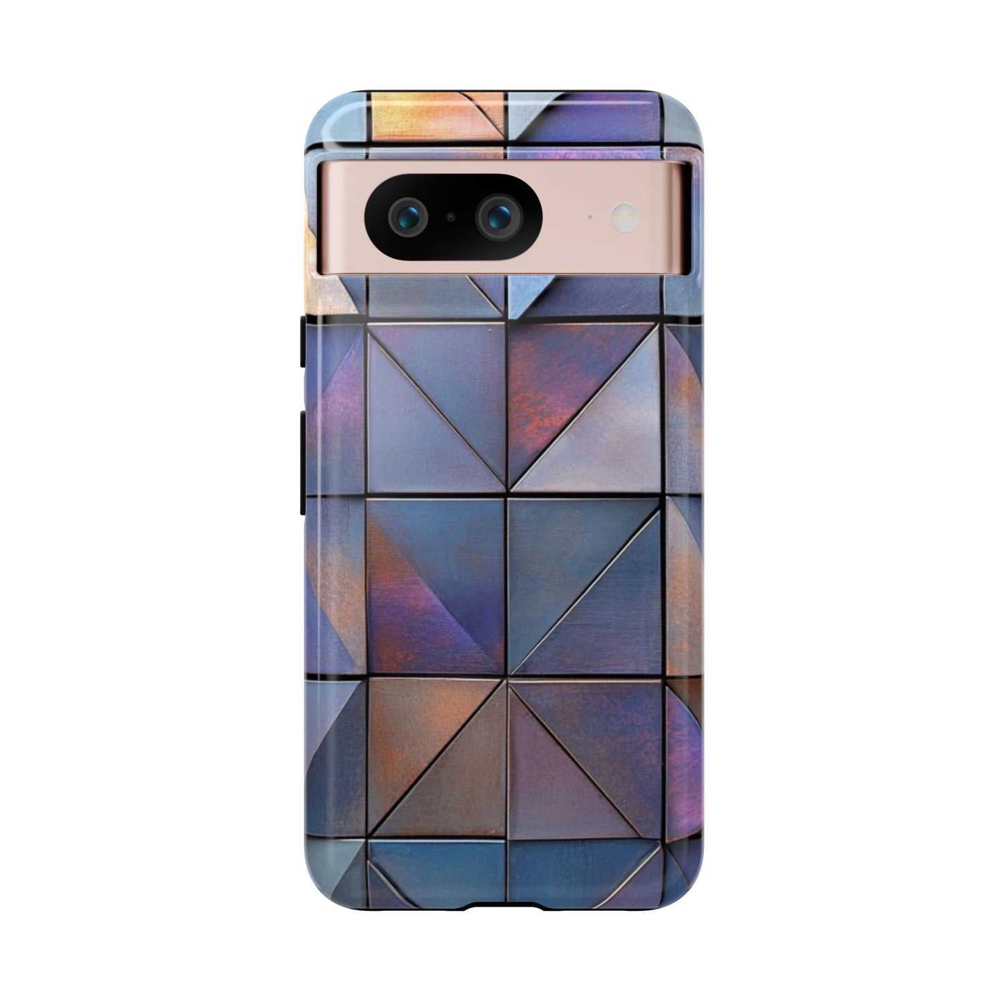 Iridescent Geometric Triangles Phone Case - iPhone, Samsung Galaxy, Google Pixel