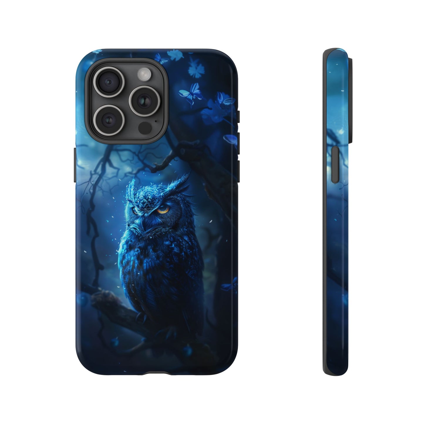Azure Nocturne Owl – Tough iPhone Case