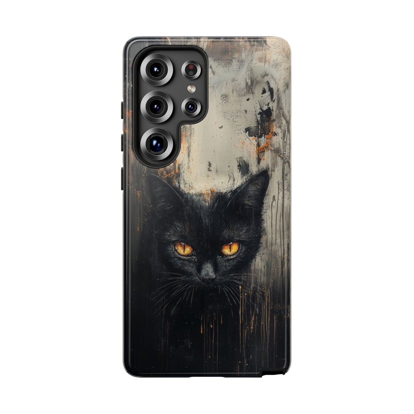 Black Cat Shadow Gaze - Tough Samsung Galaxy Case