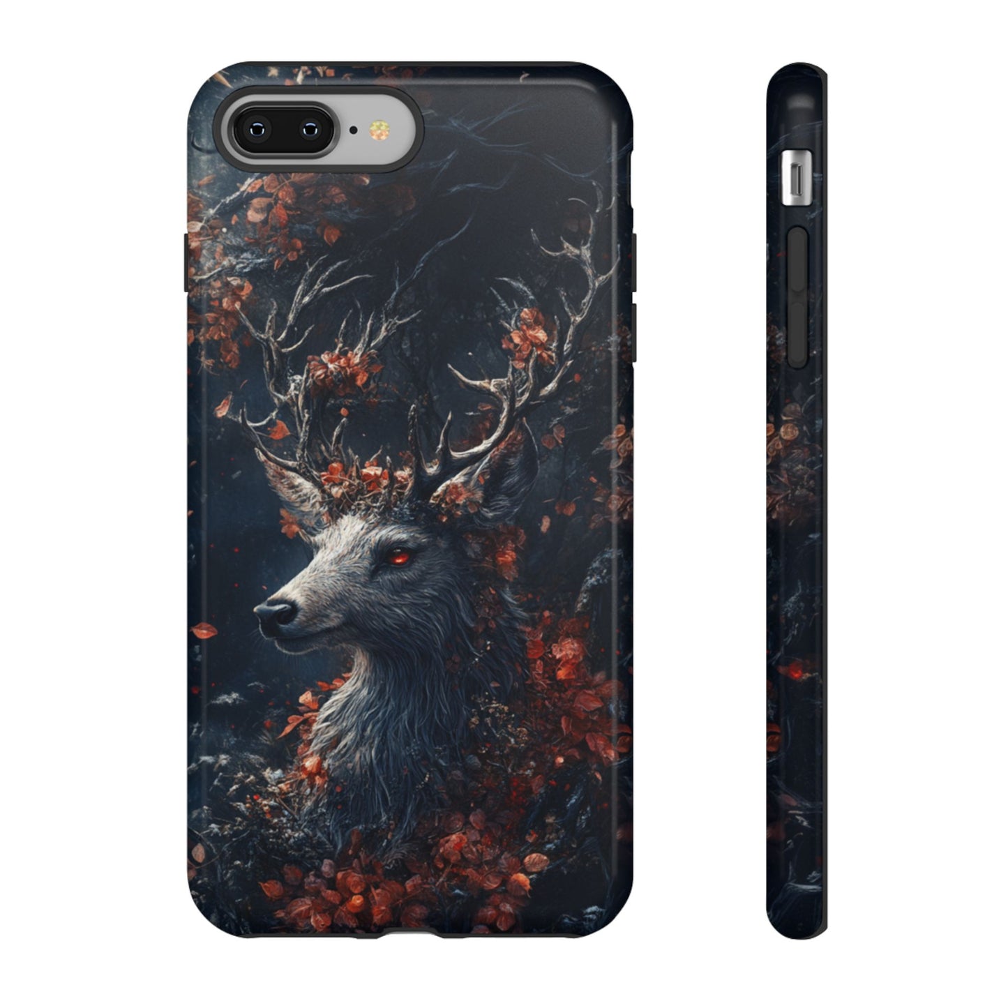 Crimson Stag Blossom – Tough iPhone Case