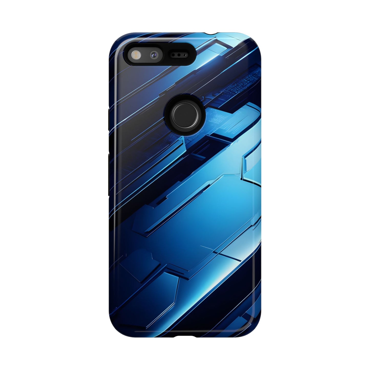 Blue Tech Matrix - Tough Google Pixel Case