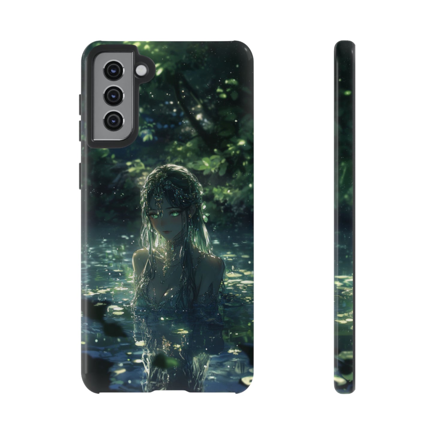 Forest Water Nymph Green Eyes Pond - Tough Samsung Galaxy Case